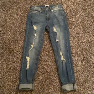 SIZE 24 Altar’d state distressed girlfriend jeans!
